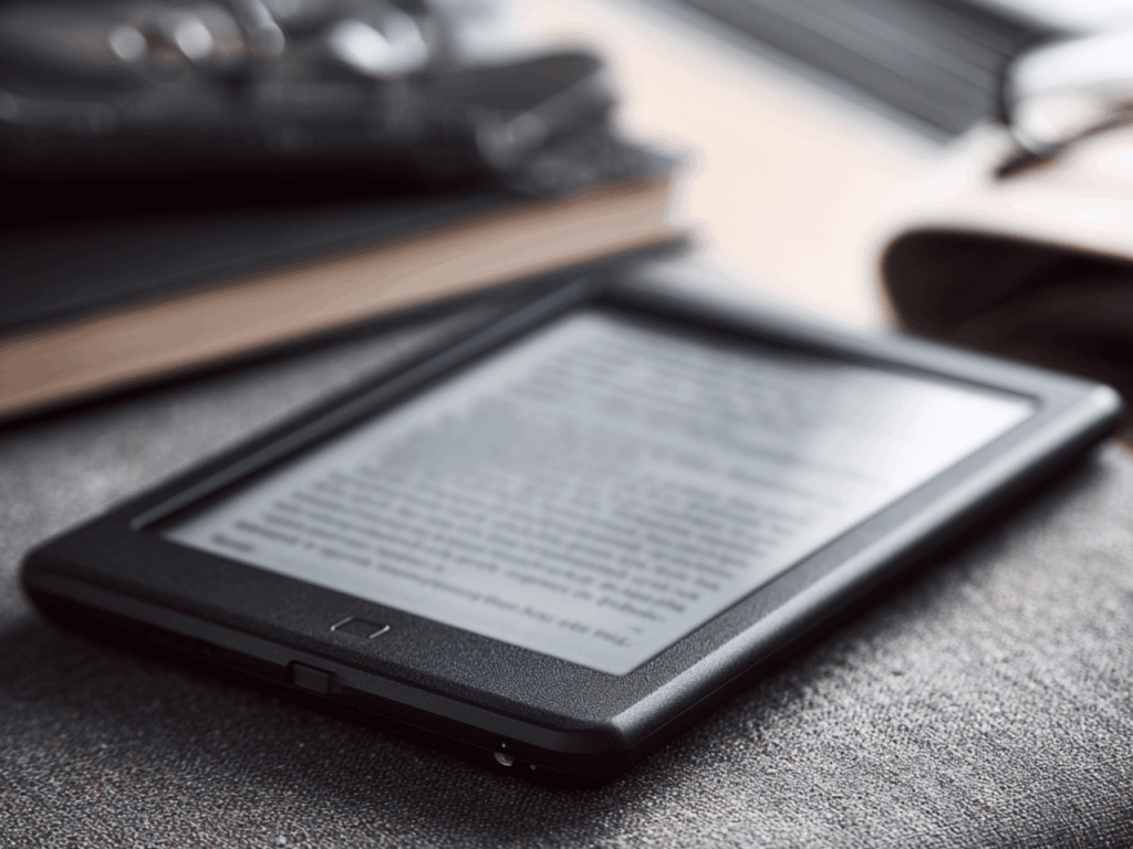 E-Reader Tolino Vision Color auf einem Sofa