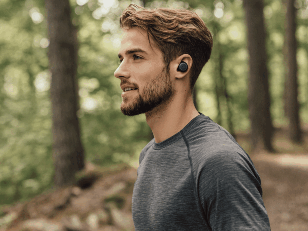 Anwendung der Sony Kopfhörer beim Joggen
